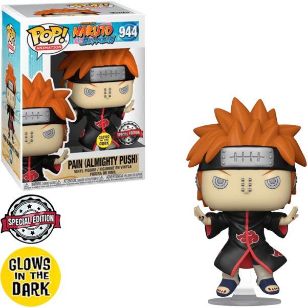 Funko Pop - Pain (Almighty Push) - Naruto - 944 (Edição Especial e Brilha no Escuro)