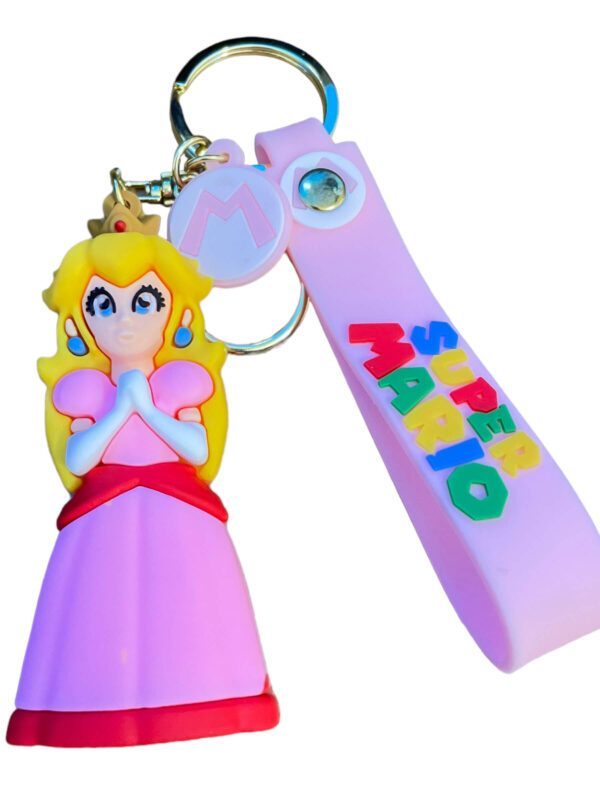 Chaveiro 3D Princesa Peach -  Super Mário Bros