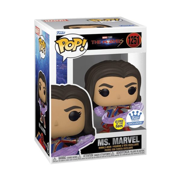 Funko Pop - Ms. Marvel - The Marvels - 1251 (Brilha no Escuro)